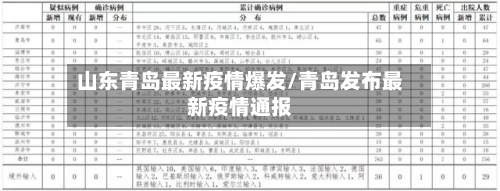 山东青岛最新疫情爆发/青岛发布最新疫情通报-第2张图片
