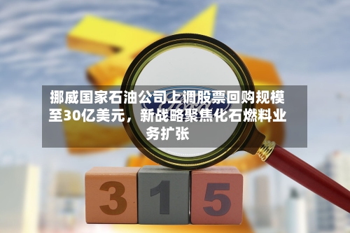 挪威国家石油公司上调股票回购规模至30亿美元，新战略聚焦化石燃料业务扩张