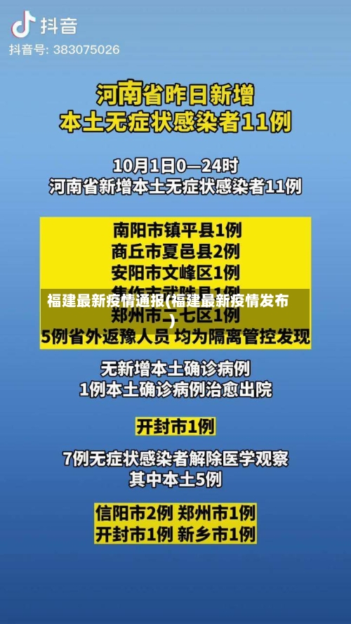 福建最新疫情通报(福建最新疫情发布)