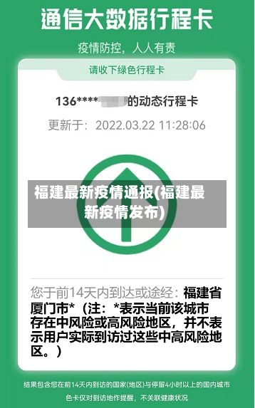 福建最新疫情通报(福建最新疫情发布)-第3张图片