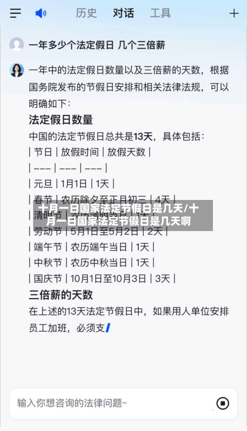 十月一日国家法定节假日是几天/十月一日国家法定节假日是几天啊-第3张图片