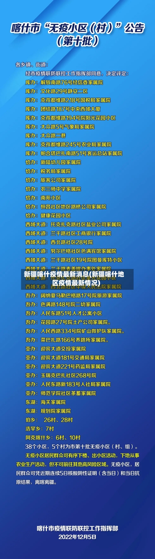 新疆喀什疫情最新消息(新疆喀什地区疫情最新情况)