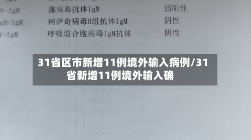31省区市新增11例境外输入病例/31省新增11例境外输入确