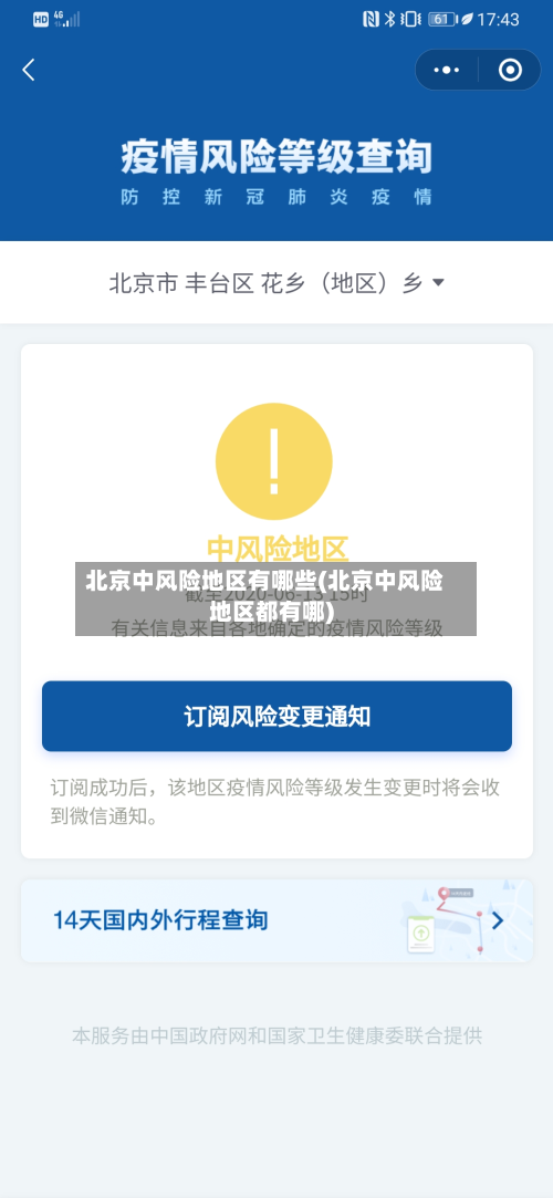 北京中风险地区有哪些(北京中风险地区都有哪)