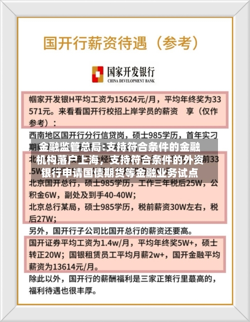 金融监管总局:支持符合条件的金融机构落户上海，支持符合条件的外资银行申请国债期货等金融业务试点