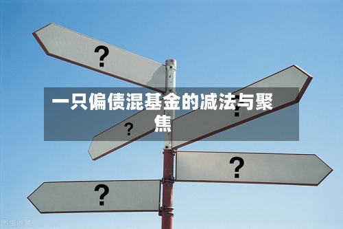 一只偏债混基金的减法与聚焦-第2张图片