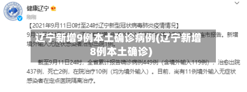辽宁新增9例本土确诊病例(辽宁新增8例本土确诊)