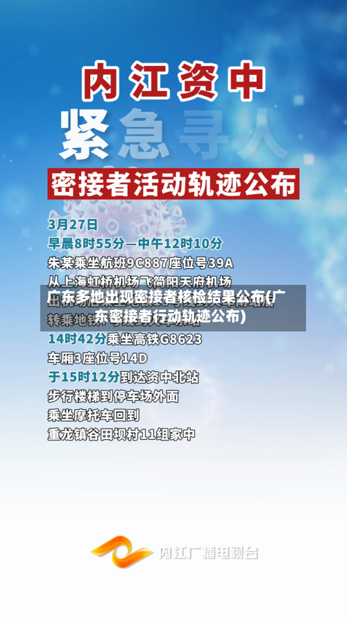 广东多地出现密接者核检结果公布(广东密接者行动轨迹公布)