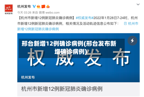 邢台新增12例确诊病例(邢台发布新增确诊病例)