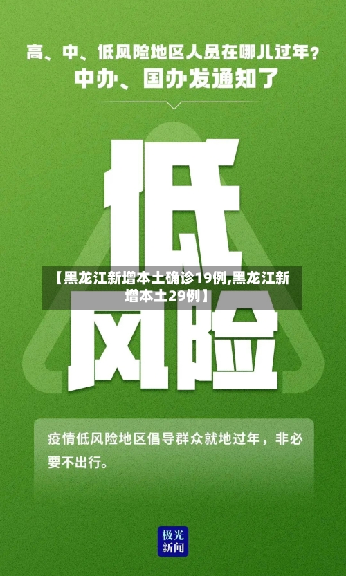 【黑龙江新增本土确诊19例,黑龙江新增本土29例】