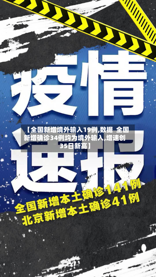 【全国新增境外输入19例,数据 全国新增确诊34例均为境外输入,增速创35日新高】-第2张图片
