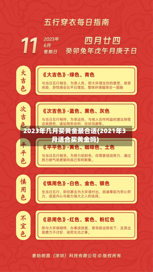2023年几月买黄金最合适(2021年3月适合买黄金吗)-第2张图片