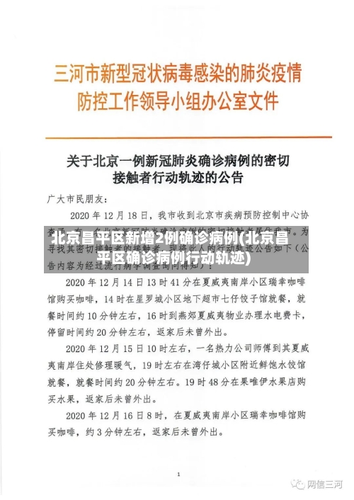 北京昌平区新增2例确诊病例(北京昌平区确诊病例行动轨迹)-第2张图片