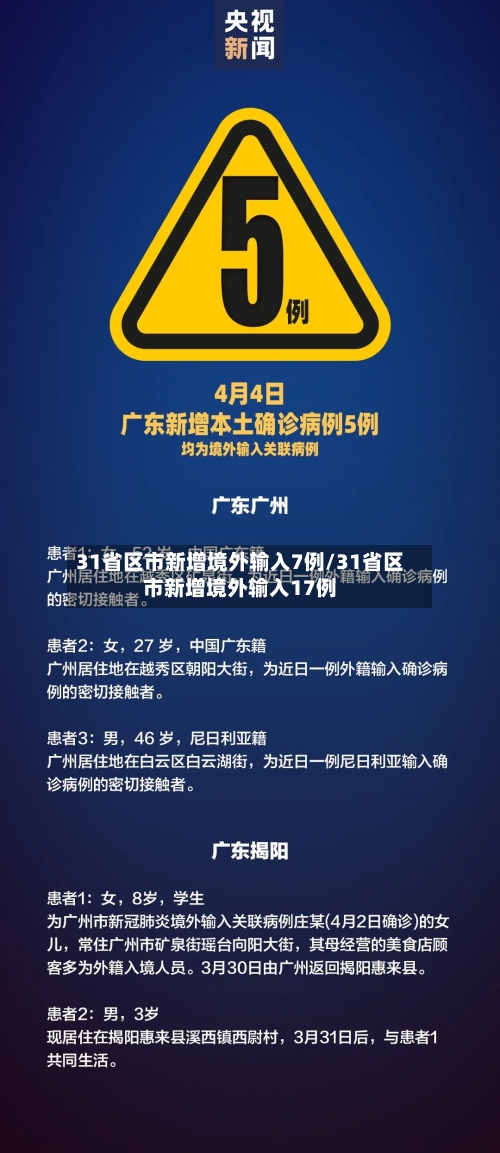 31省区市新增境外输入7例/31省区市新增境外输入17例-第2张图片