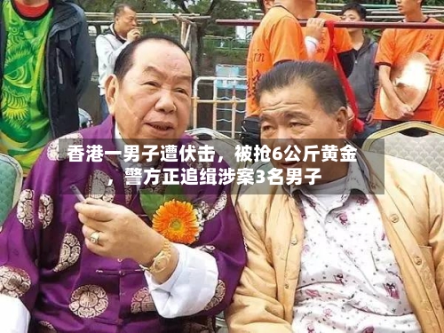 香港一男子遭伏击，被抢6公斤黄金，警方正追缉涉案3名男子