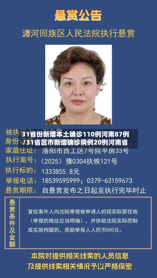 31省份新增本土确诊110例河南87例/31省区市新增确诊病例20例河南省-第2张图片