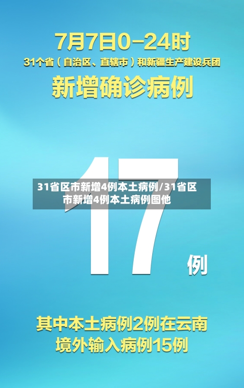31省区市新增4例本土病例/31省区市新增4例本土病例图他