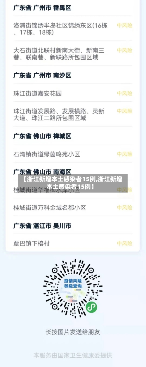 【浙江新增本土感染者15例,浙江新增本土感染者15例】-第2张图片