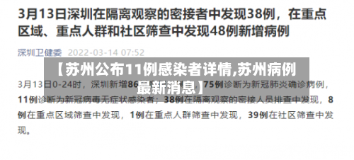 【苏州公布11例感染者详情,苏州病例最新消息】-第2张图片