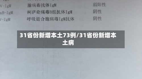 31省份新增本土73例/31省份新增本土病