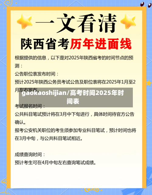 gaokaoshijian/高考时间2025年时间表-第2张图片