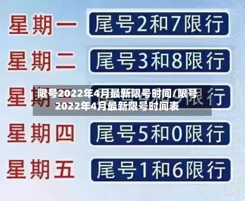 限号2022年4月最新限号时间/限号2022年4月最新限号时间表-第3张图片