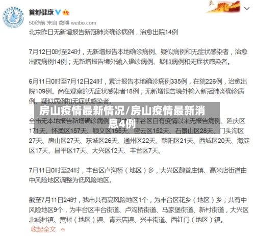 房山疫情最新情况/房山疫情最新消息4例-第2张图片