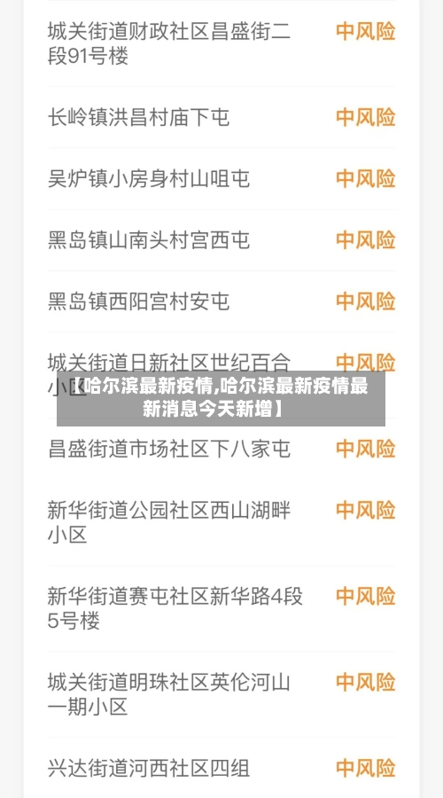 【哈尔滨最新疫情,哈尔滨最新疫情最新消息今天新增】-第2张图片