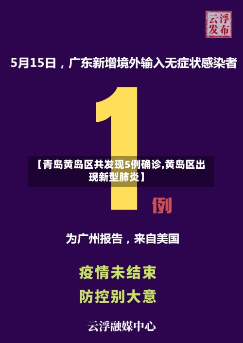 【青岛黄岛区共发现5例确诊,黄岛区出现新型肺炎】