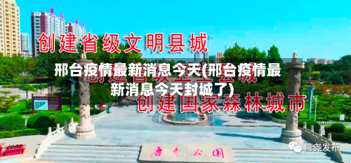 邢台疫情最新消息今天(邢台疫情最新消息今天封城了)