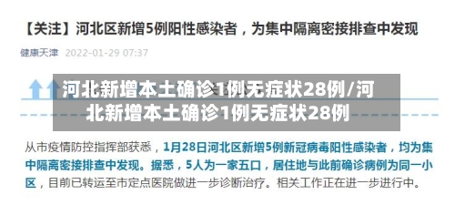 河北新增本土确诊1例无症状28例/河北新增本土确诊1例无症状28例-第2张图片