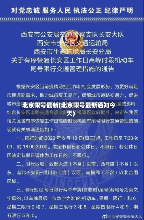 北京限号最新(北京限号最新通知今天)