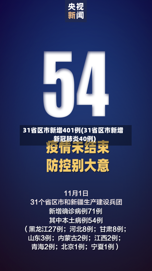 31省区市新增401例(31省区市新增新冠肺炎40例)-第2张图片