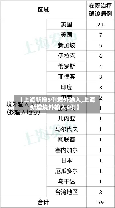 【上海新增5例境外输入,上海新增境外输入6例】-第2张图片