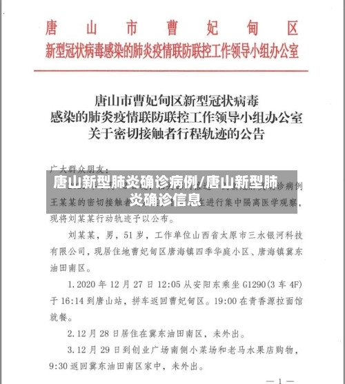 唐山新型肺炎确诊病例/唐山新型肺炎确诊信息-第2张图片
