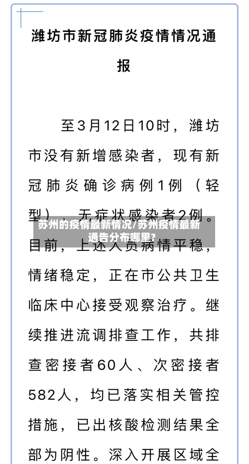苏州的疫情最新情况/苏州疫情最新通告分布哪里?