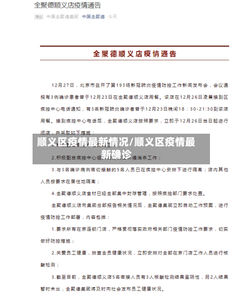 顺义区疫情最新情况/顺义区疫情最新确诊-第2张图片