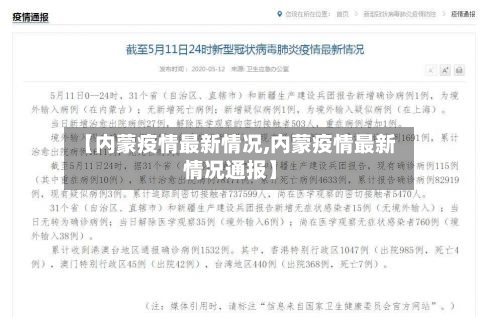 【内蒙疫情最新情况,内蒙疫情最新情况通报】-第2张图片