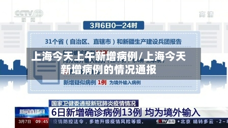 上海今天上午新增病例/上海今天新增病例的情况通报