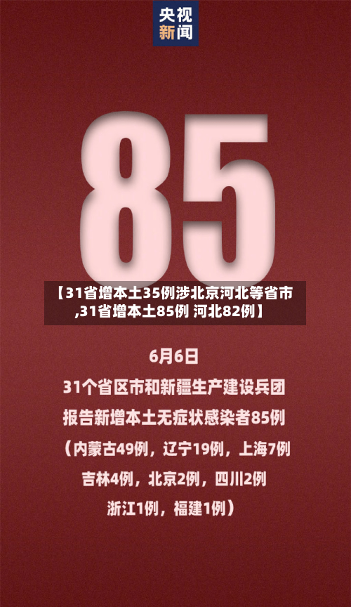 【31省增本土35例涉北京河北等省市,31省增本土85例 河北82例】