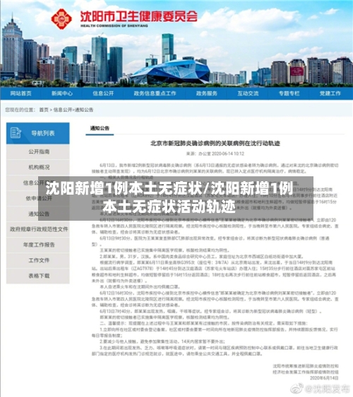 沈阳新增1例本土无症状/沈阳新增1例本土无症状活动轨迹
