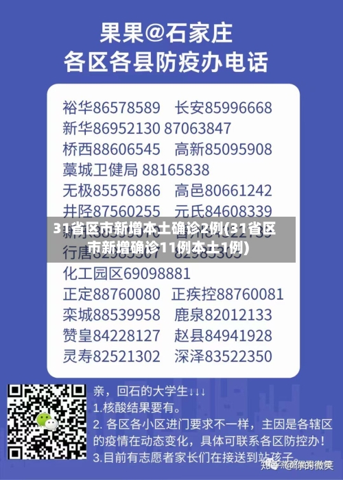 31省区市新增本土确诊2例(31省区市新增确诊11例本土1例)-第2张图片