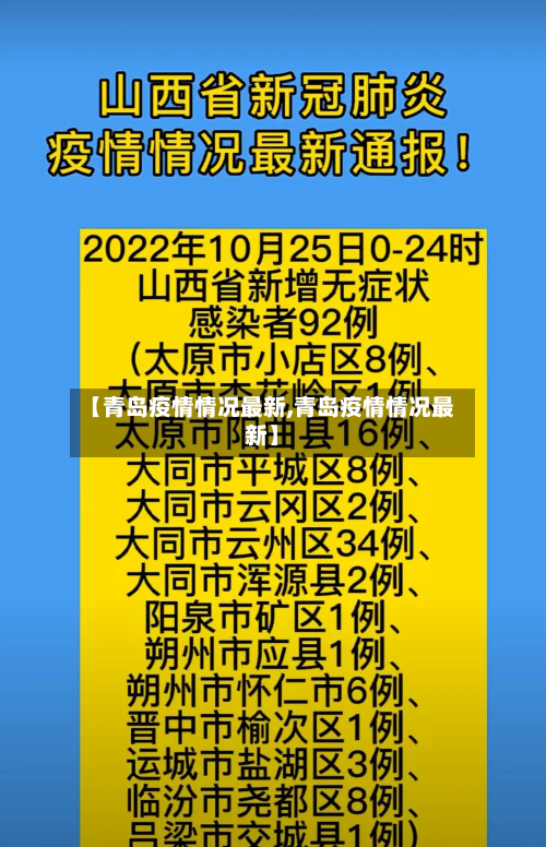 【青岛疫情情况最新,青岛疫情情况最新】
