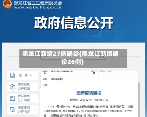 黑龙江新增27例确诊(黑龙江新增确诊26例)-第3张图片