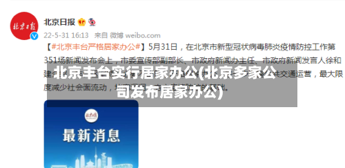北京丰台实行居家办公(北京多家公司发布居家办公)-第2张图片
