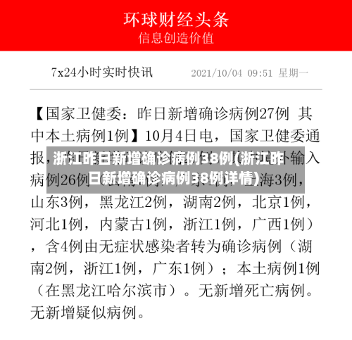 浙江昨日新增确诊病例38例(浙江昨日新增确诊病例38例详情)-第2张图片