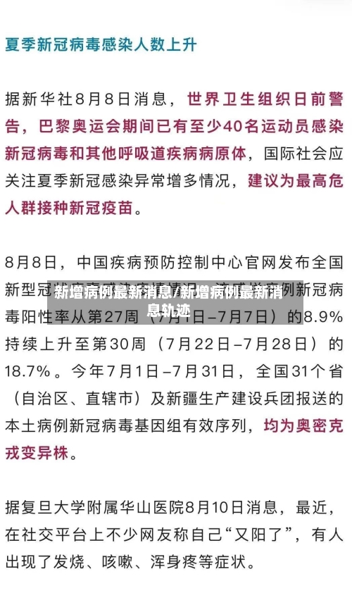 新增病例最新消息/新增病例最新消息轨迹