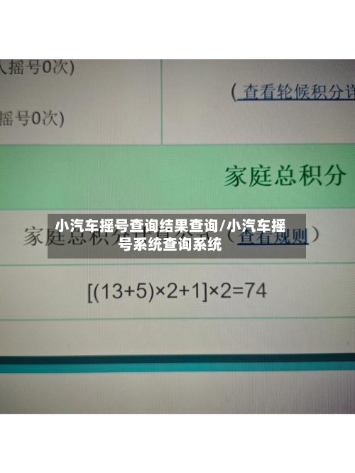 小汽车摇号查询结果查询/小汽车摇号系统查询系统