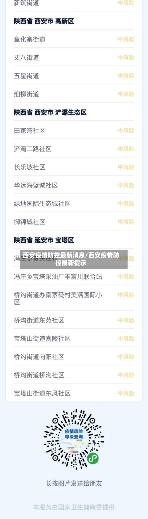 西安疫情防控最新消息/西安疫情防控最新提示
