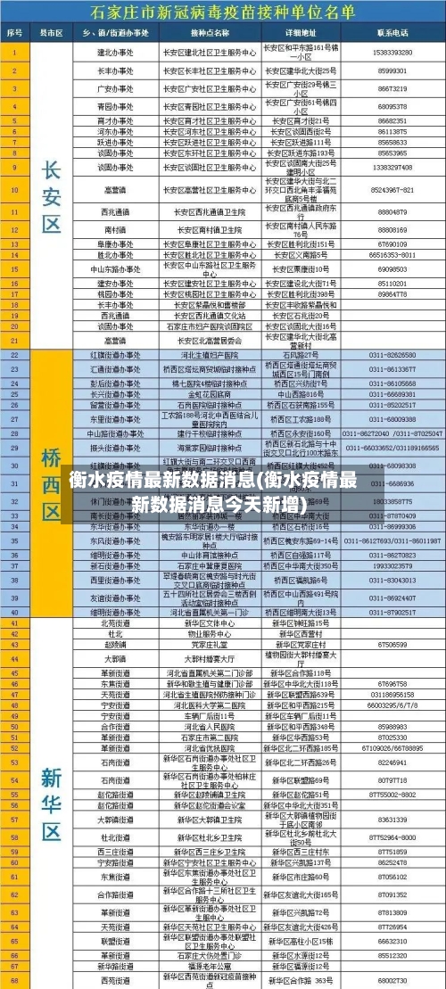 衡水疫情最新数据消息(衡水疫情最新数据消息今天新增)